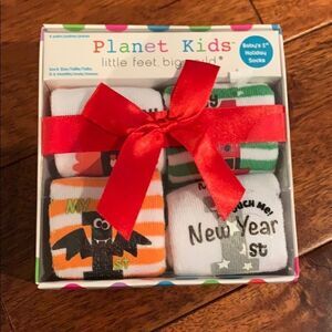 Planet Kids Socks 0-6m Baby’s First Holid…